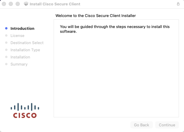 click continue