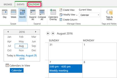 guide sharepoint cal 05