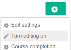 Turn editing on