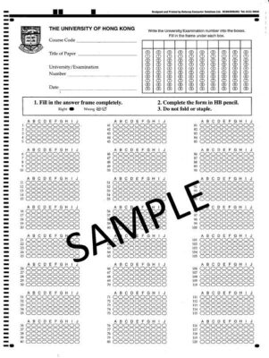 Answer Sheet Sample