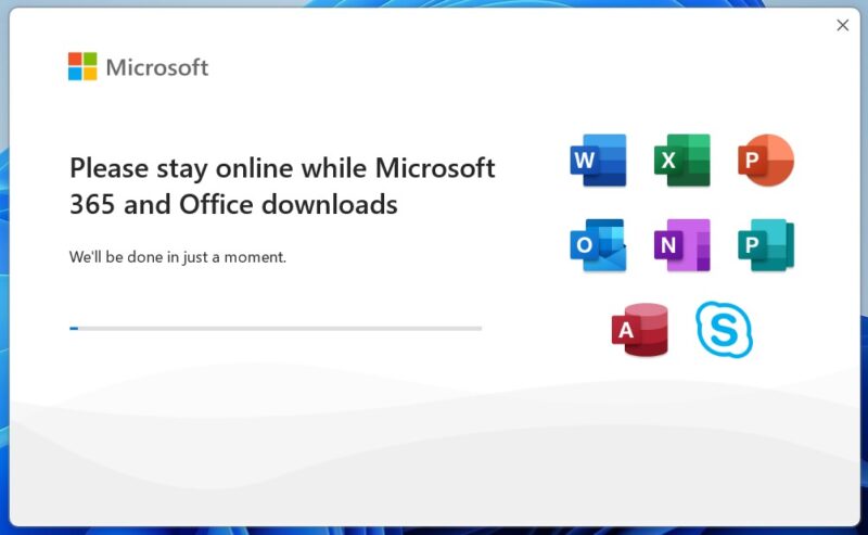 It will then start the installation progress automatically. Please be patient.