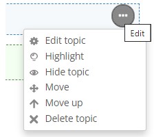 Option for Edit