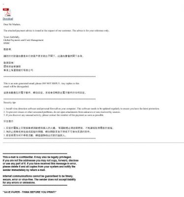 SPAM] Payment Advice - Advice Ref:A1StaW8ZtXI4 / ACH credits / Customer Ref:O03 / Second Party Ref:A10001052979 付款通知書 - 通知書參考編號 Ref:A1StaW8ZtXI4 / ACH credits / 客戶參考編號：O03 / 第二方參考編號：A10001052979