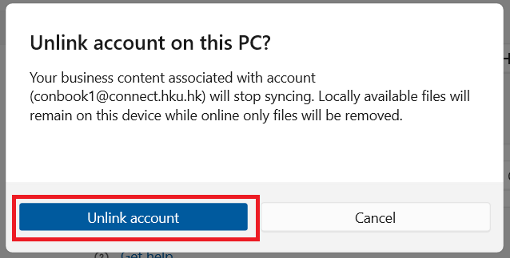 Open OneDrive app settings from tray icon, click “Unlink this PC”.