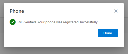 Successful registered