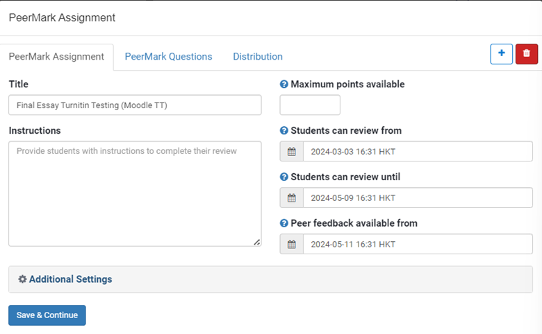Peermark_settings