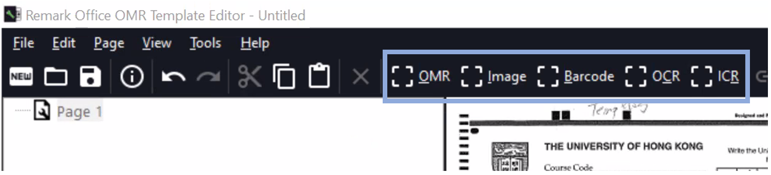 Step 4: To locate and capture the specific data information on the form, there are 5 types of regions you can create.