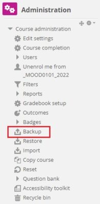 backup