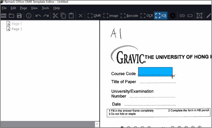 Place the cursor and drag a rectangle to the related area
