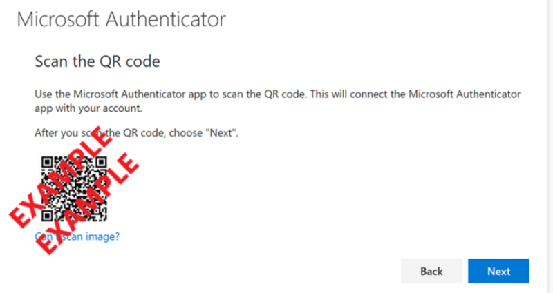 In your browser, a QR code will be generated which you need to scan using the camera on your phone.
