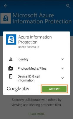 Accept permission