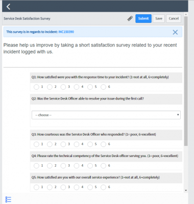 completing the survey