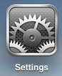 Tap the Settings icon