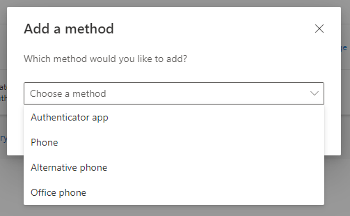 Choose the methods.