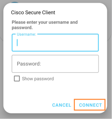 Enter your HKU email address (UID@hku.hk or UID@connect.hku.hk) and PIN in the Username and Password fields respectively and tap Connect.