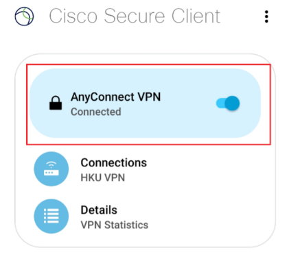 You are now connected to HKU VPN.