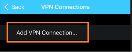 To add a VPN profile, tap Connectionsand tap Add VPN Connection….
