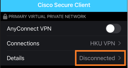 You are now disconnected from HKUVPN server.