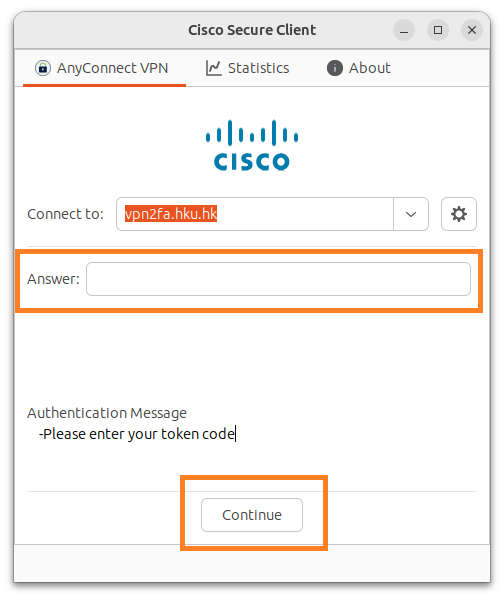 To disconnect from HKUVPN server, click Disconnect.