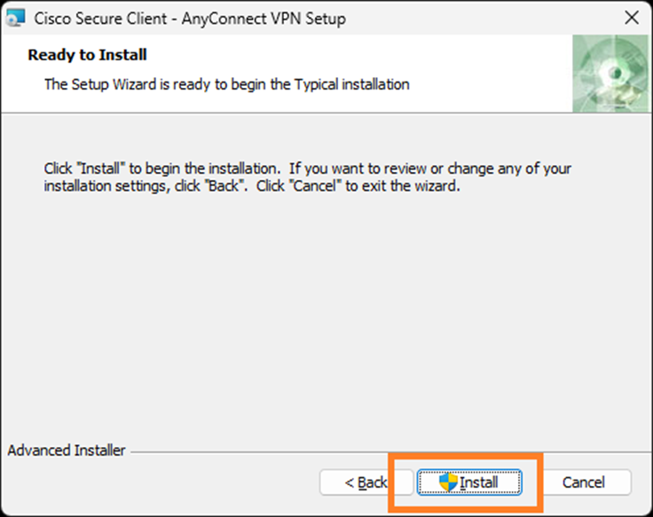 Click Install
