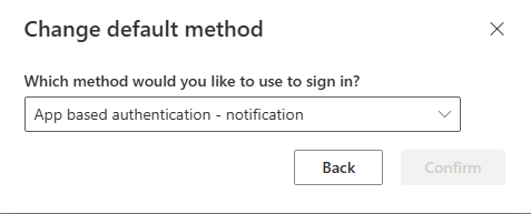 Set "App-based authentication - Notification" as your default sign-in method under the section titled "You’re using the most advisable sign-in method where it applies."
