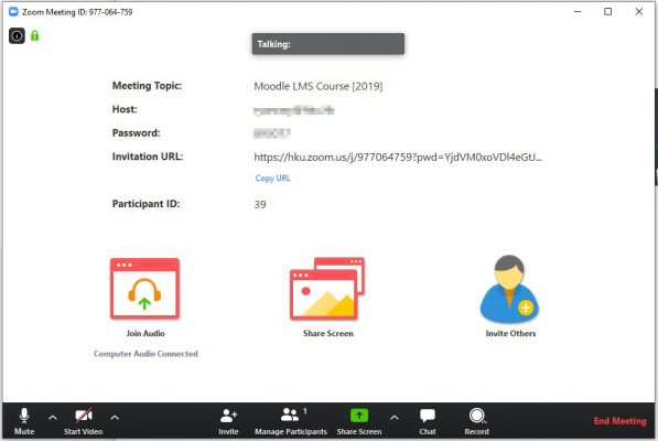 Join the zoom meeting