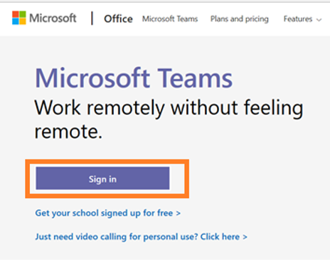 sign in ms teams