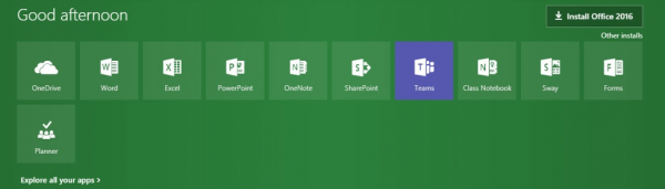 Sign in to Microsoft Teams and click “Teams”.