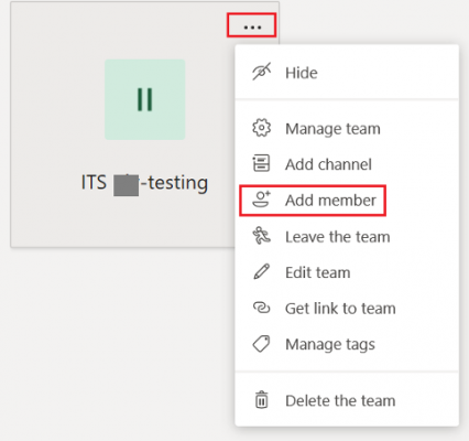 click Add member