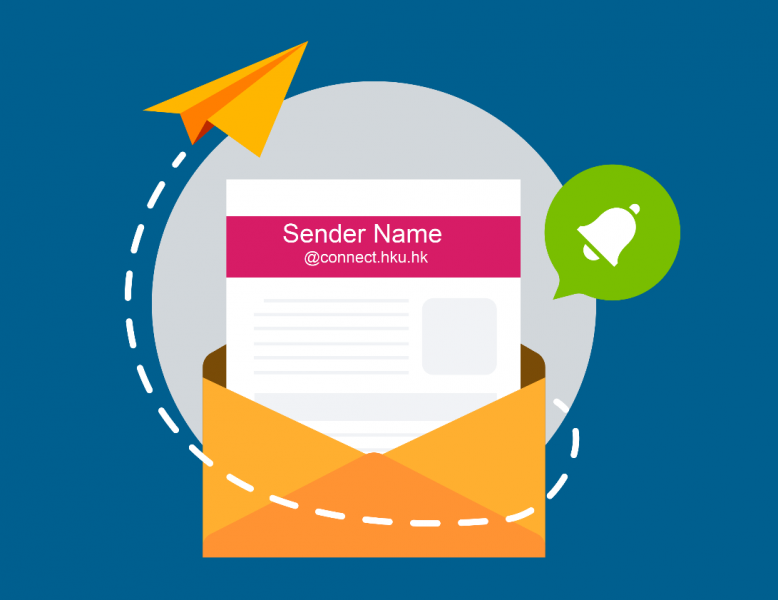 Sender Name on HKU Email Accounts (@connect.hku.hk)