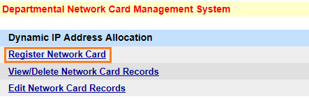 Register network card01