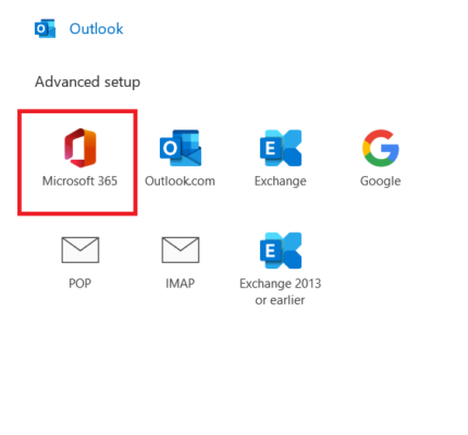 choose Microsoft 365