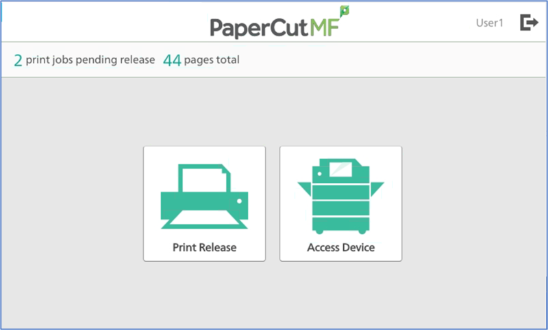 After login, select Print Release to print
