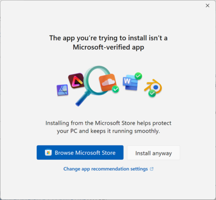 3.	Click “Install anyway” if prompted