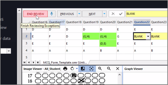 Step 11. If you finish the whole review, you can end the review. The system will be based on the review data to process the statistic. If you have edited the data, please “Save Changes”