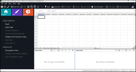 Form Template File (File name: MCQ_Form_Template) will be displayed.