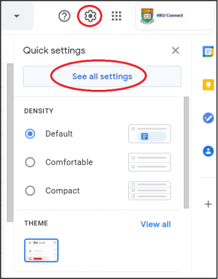 select “See all settings”