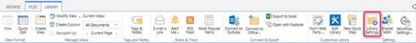 Library tab