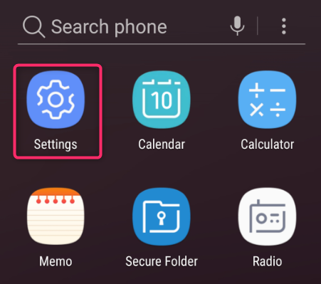 Go to Settings.