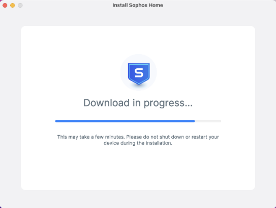 Installation will start after download and it may take a few minutes. Please do not shut down or restart your device.