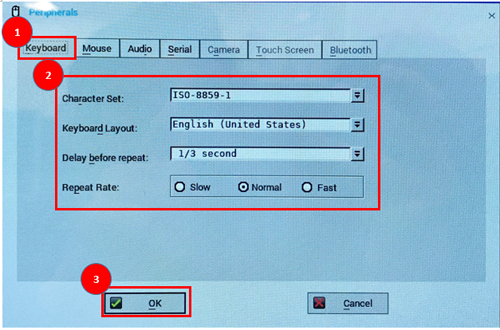 keyboard setting