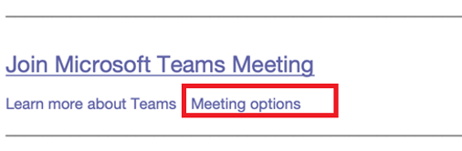 meeting option